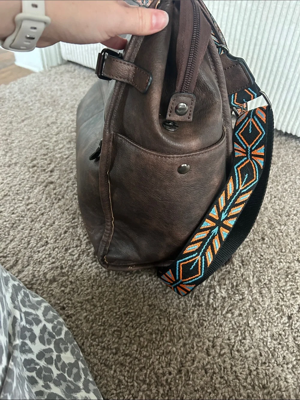 Brown Leather work bag